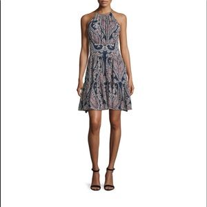 L’AGENCE flouncy silk paisley dress